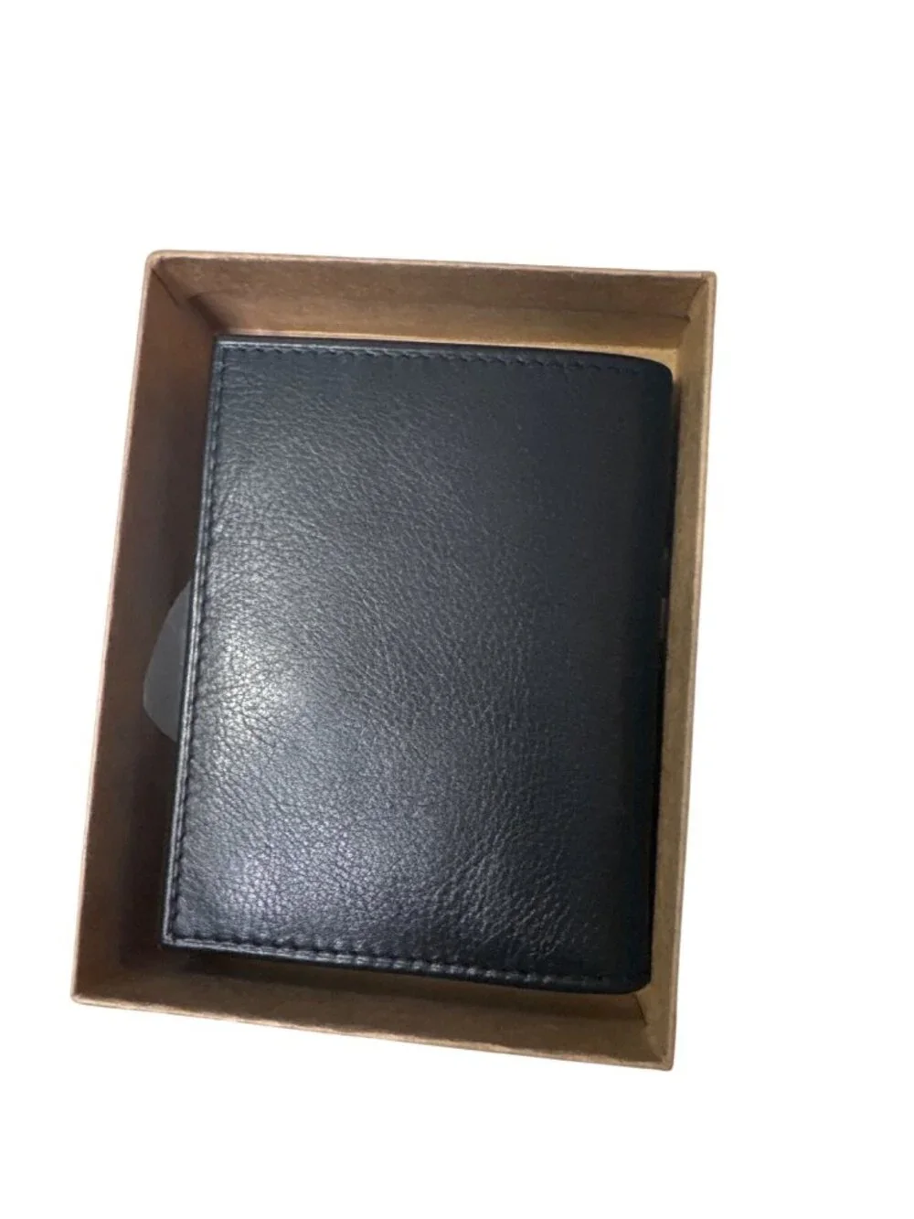 NWT Polo Ralph Lauren Pebbled Billfold w/ Window Wallet Black Size OS